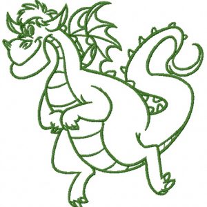 Elliott the Dragon 2 embroidery design