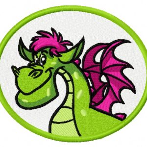 Elliott the Dragon 3 embroidery design