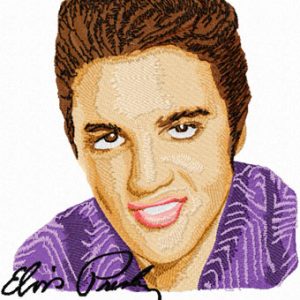 Elvis Presley embroidery design