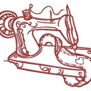 Embroidering heart embroidery design