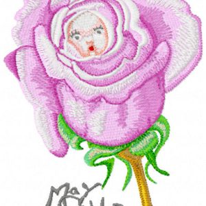 Flower Baby embroidery design