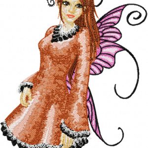 Modern Fairy 4 embroidery design