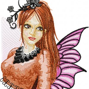 Modern Fairy 5 embroidery design