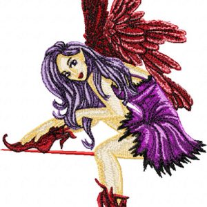 Modern Fairy 8  embroidery design