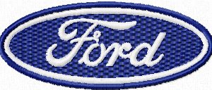 Ford Logo embroidery design