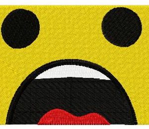 Emmet's face embroidery design