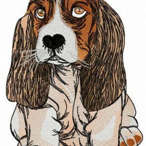 English Cocker Spaniel embroidery design