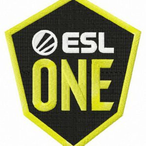 ESL One logo embroidery design