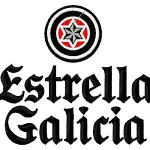 Estrella Galicia 3 embroidery design
