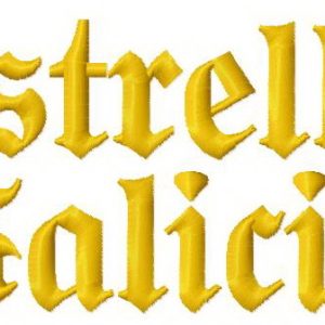 Estrella Galicia 4 embroidery design