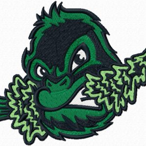 Eugene Emeralds cap logo embroidery design