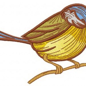 Eurasian blue tit 4 embroidery design