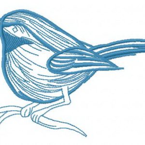 Eurasian blue tit 7 embroidery design