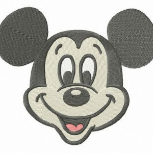 Excited Mickey embroidery design