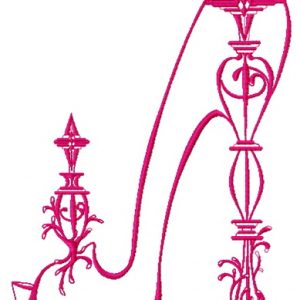 Extravagant high heels 2 embroidery design