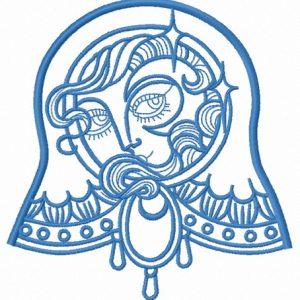 Fairy matryoshka 3 embroidery design