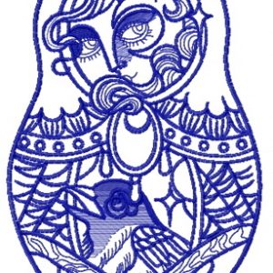 Fairy matryoshka 4 embroidery design