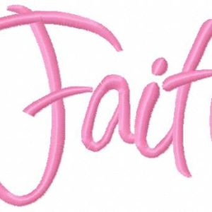 Faith embroidery design