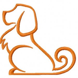 Faithful dog 5 embroidery design