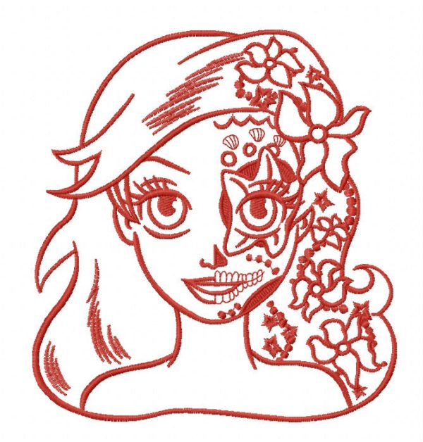 Fancy Ariel 2 embroidery design