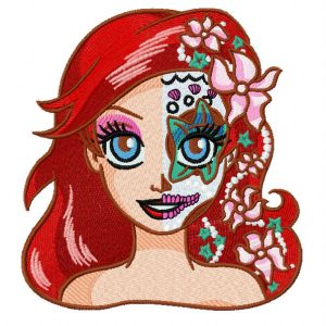 Fancy Ariel embroidery design