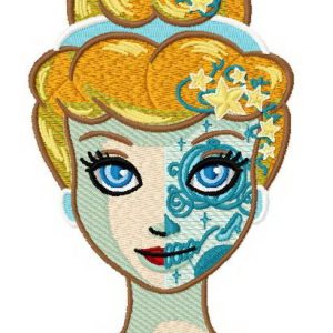 Fancy Cinderella embroidery design