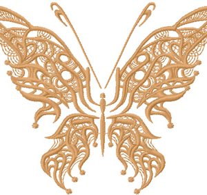 Fantastic butterfly Old Clown embroidery design
