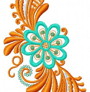 Fantastic flower 3 embroidery design