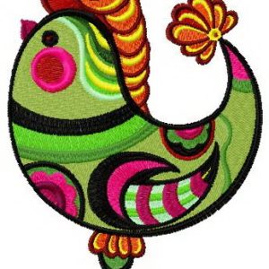 Fantastic hen 3 embroidery design