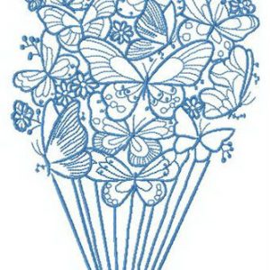 Fantastic hot air balloon embroidery design