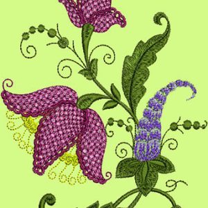 Fantasy Flowers embroidery design