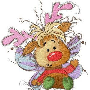 Fawn's fairy costume embroidery design