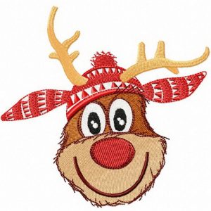 Fawn's winter embroidery design