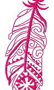 Feather 15 embroidery design