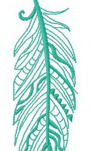 Feather 16 embroidery design