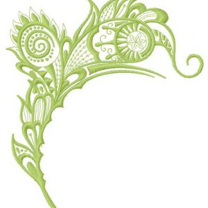 Feather 19 embroidery design