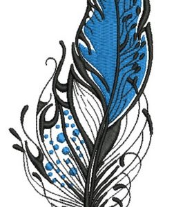 Feather 20 embroidery design