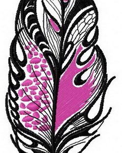 Feather 21 embroidery design