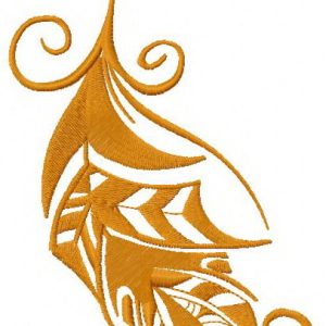 Feather 23 embroidery design