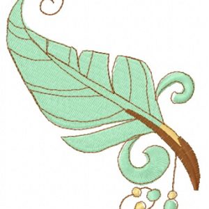Feather 25 embroidery design