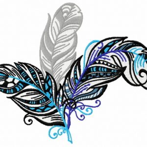 Feather 27 embroidery design