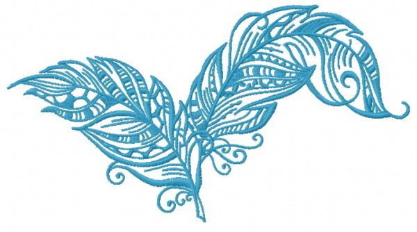 Feather 29 embroidery design