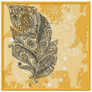 Feather 2 embroidery design