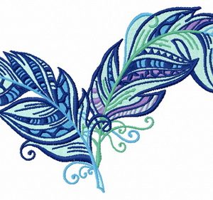 Feather 31 embroidery design