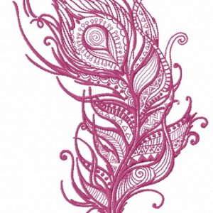 Feather 35 embroidery design