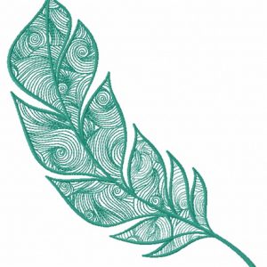 Feather 36 embroidery design