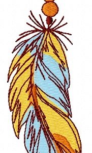 Feather 41 embroidery design