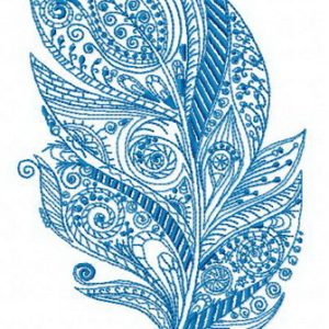 Feather 4 embroidery design