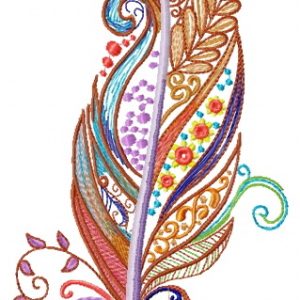 Feather 43 embroidery design