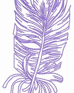 Feather 45 embroidery design